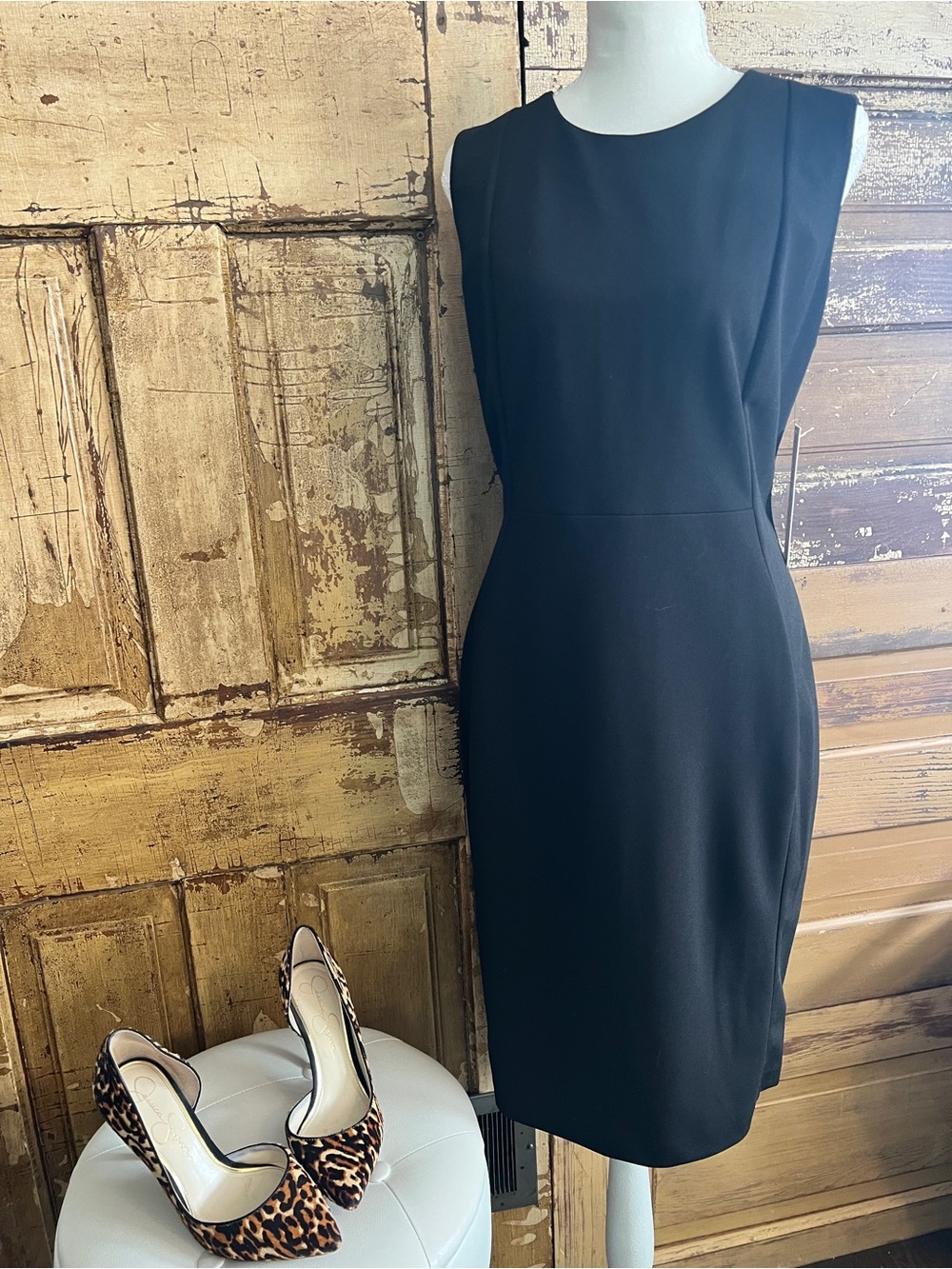 Calvin Klein Sleeveless Sheath Dress | Black Career Dress | NWT | Size 12
